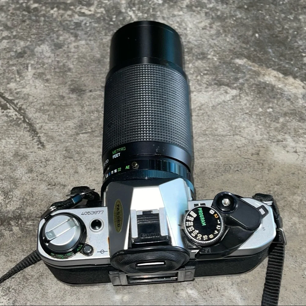 Canon AE-1 Program SLR Camera + 55mm Lens